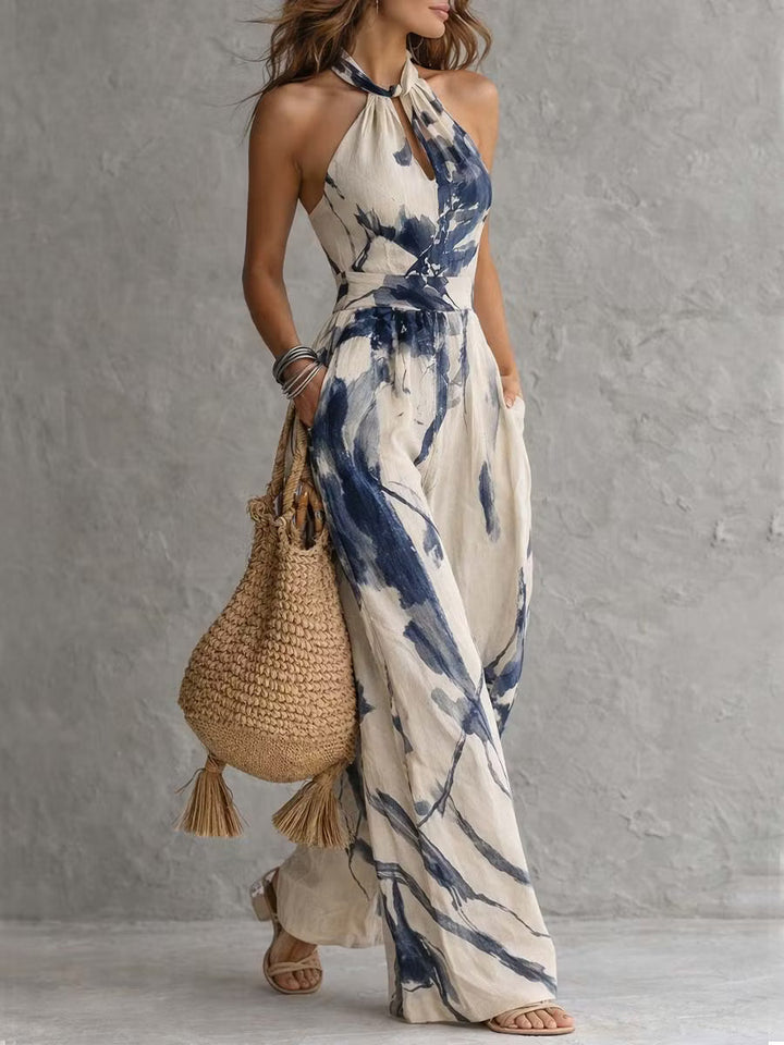 Giada | Draped Wide-Leg Jumpsuit