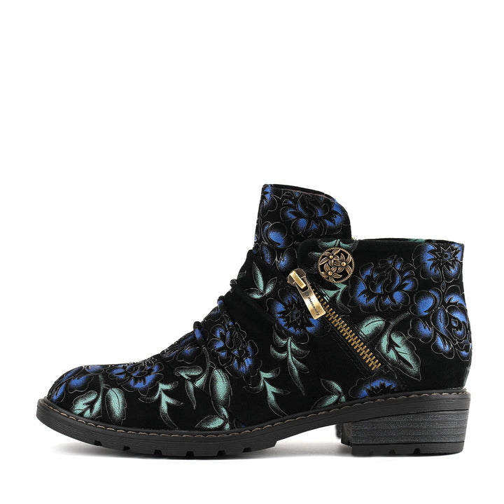 Korvaine™ | Floral Ankle Boot
