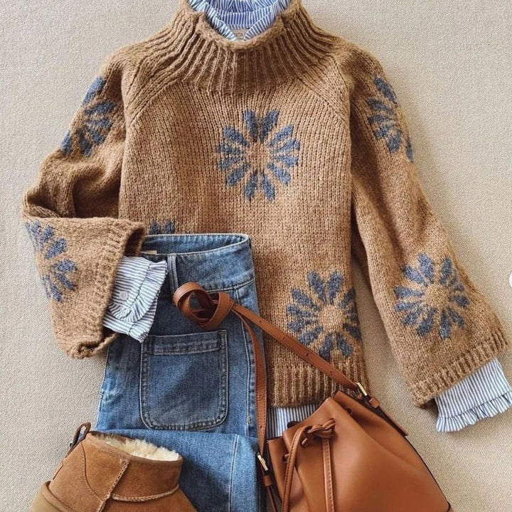 Marlowe | Retro Mock Neck Sweater