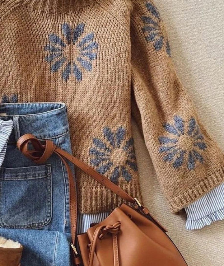 Marlowe | Retro Mock Neck Sweater