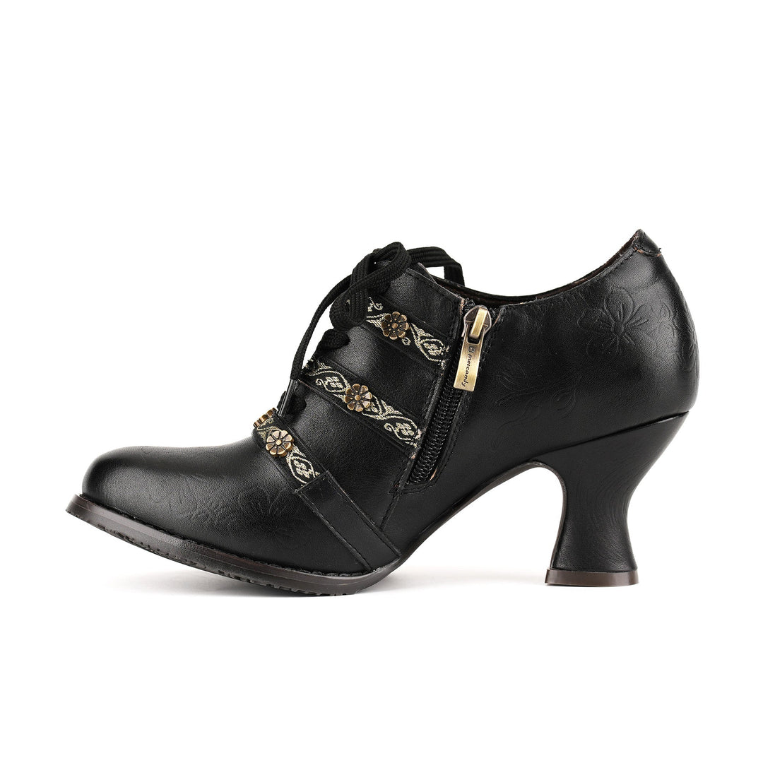 Gwynley™ | Vintage Boho Lace-Up Pumps