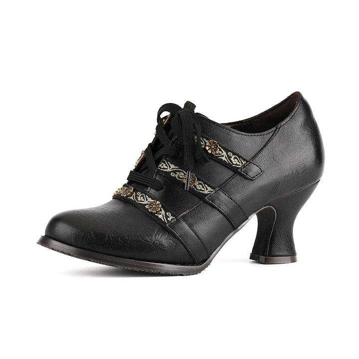 Gwynley™ | Vintage Boho Lace-Up Pumps