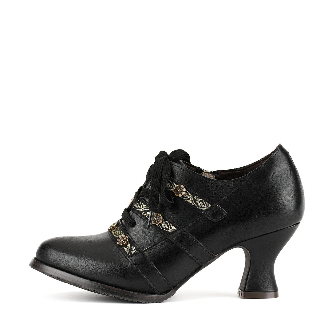 Gwynley™ | Vintage Boho Lace-Up Pumps