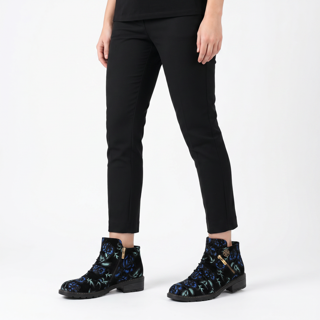 Korvaine™ | Floral Ankle Boot