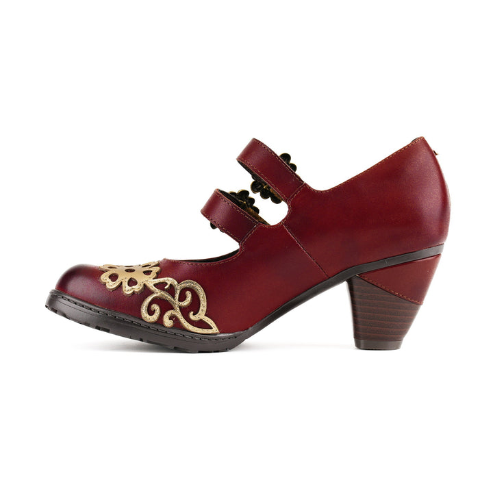 Arabesca | Women's Vintage Scrollwork Mary Jane Pumps
