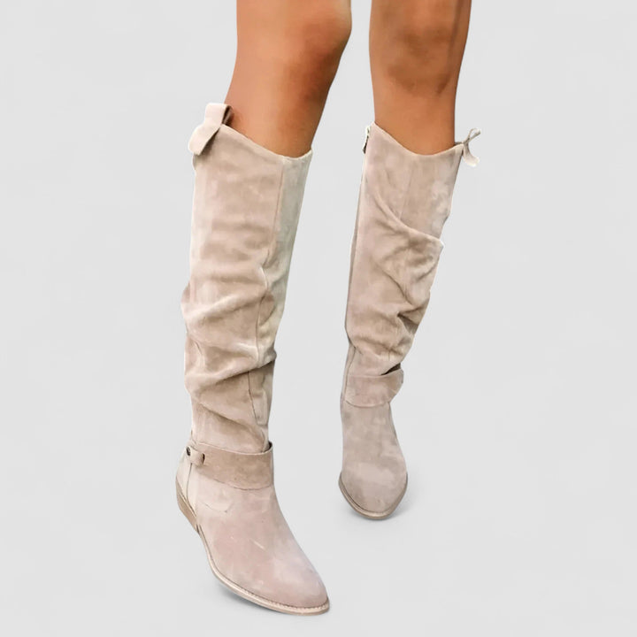 Davayne™ | Slouch Knee-High Riding Boots