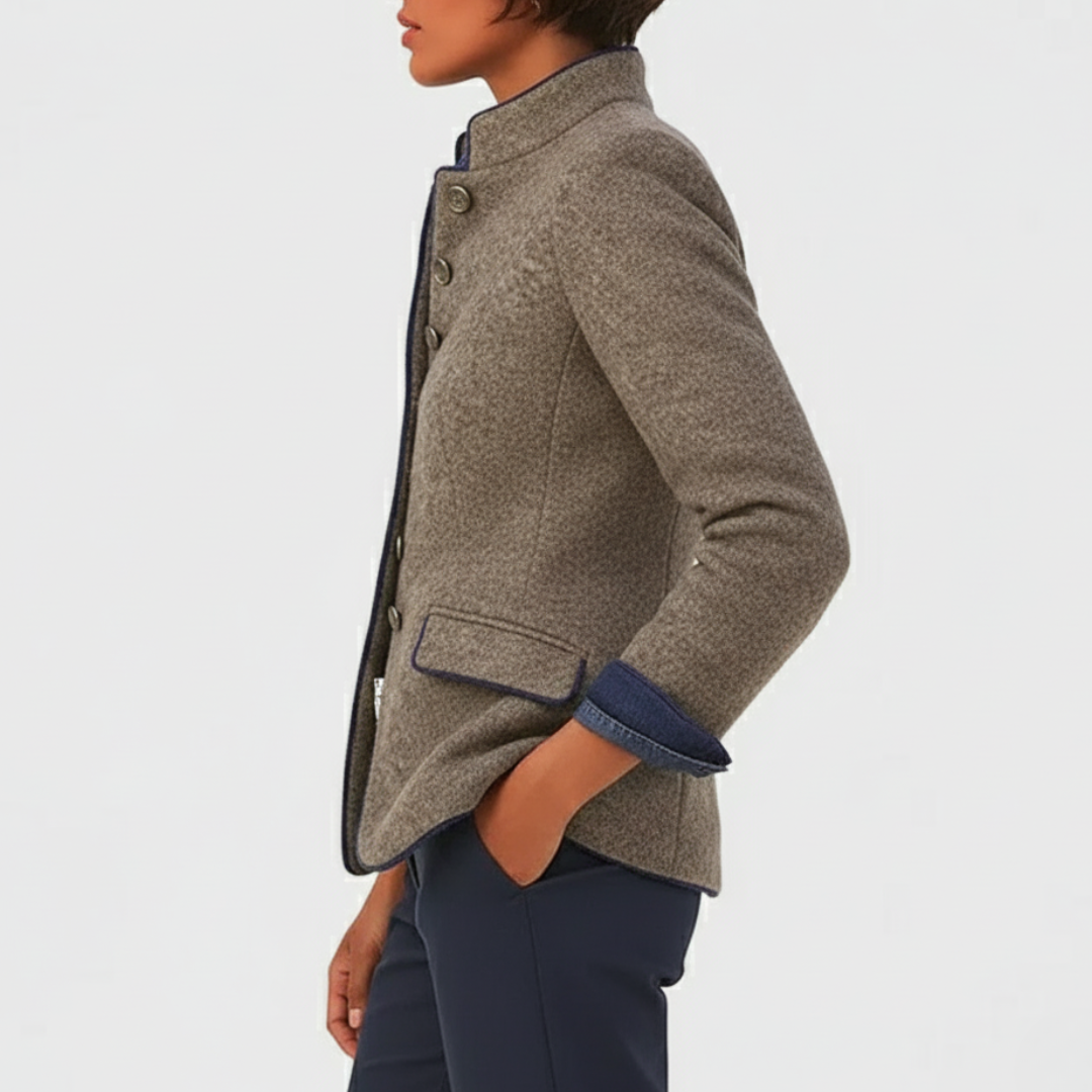 Vivienne – Women's Classic Wool Blend Blazer Limited Edition