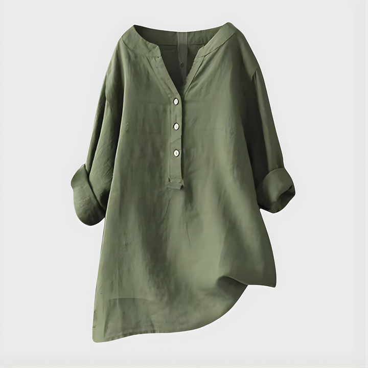Orindelle | Elegant V-Neck Blouse