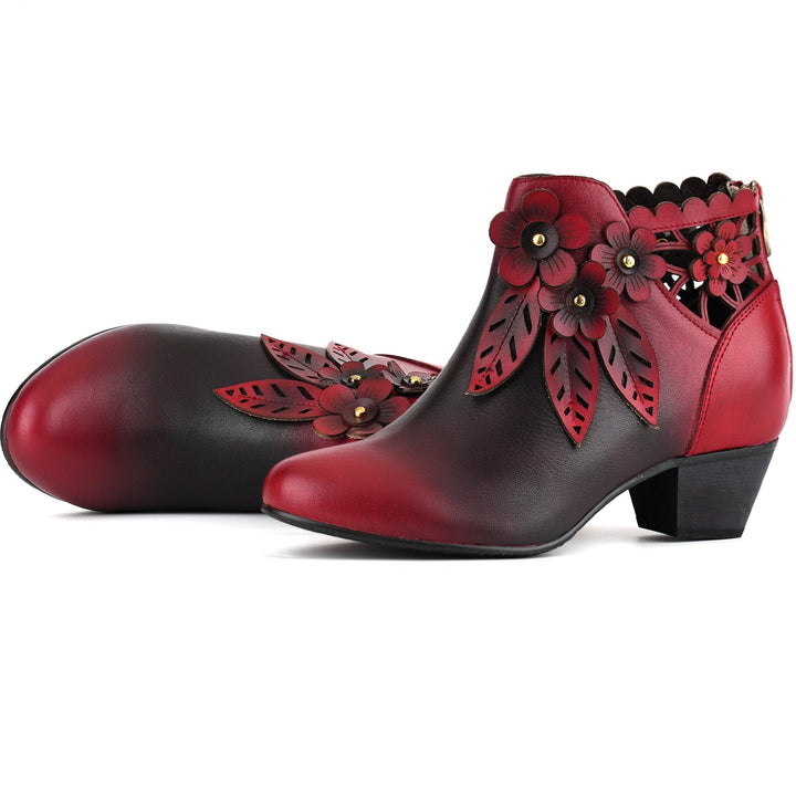 Novelle | Women's Floral Ankle Booties