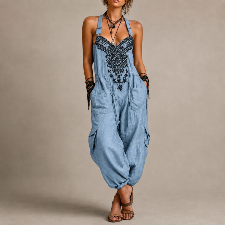 Astrid™ | Women's Embroidered Relaxed Jumpsuit