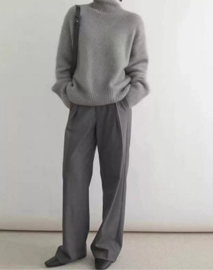 Scarlett | Turtleneck Dropped Shoulder Sweater