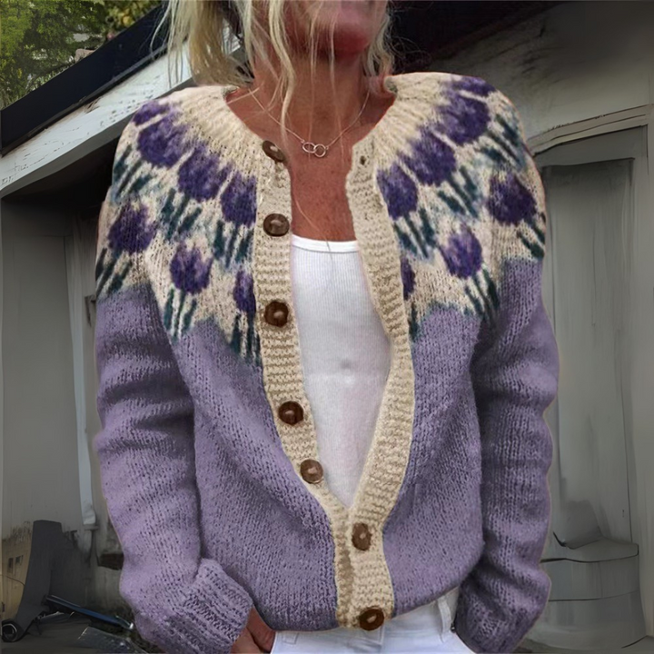 Nell Folk Knit Cardigan