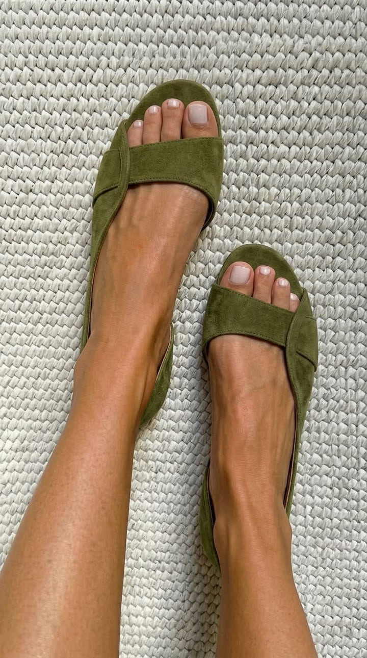 Vera™ | Women's Open-Toe Slingback Flat Sandals