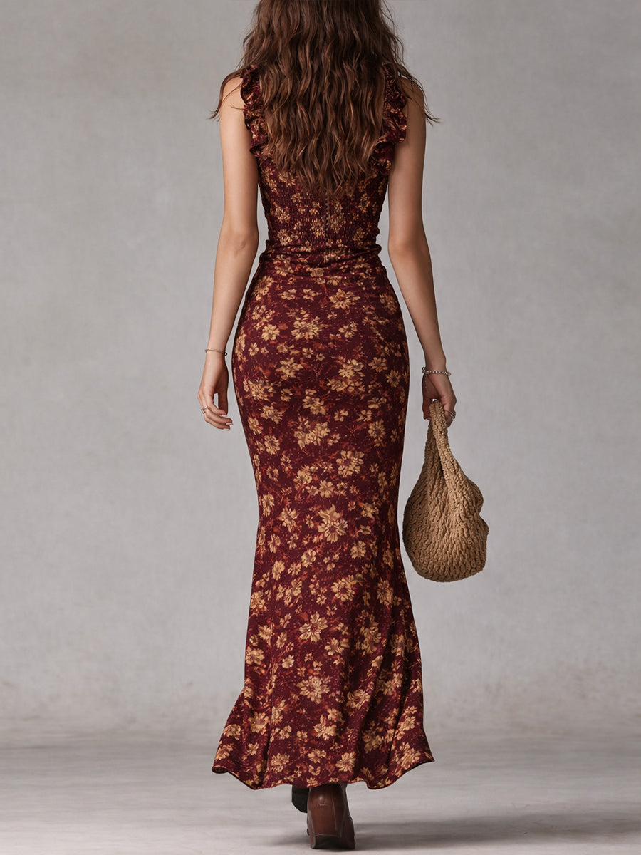 Mayfair™ | Women's Retro Print Midi Dress
