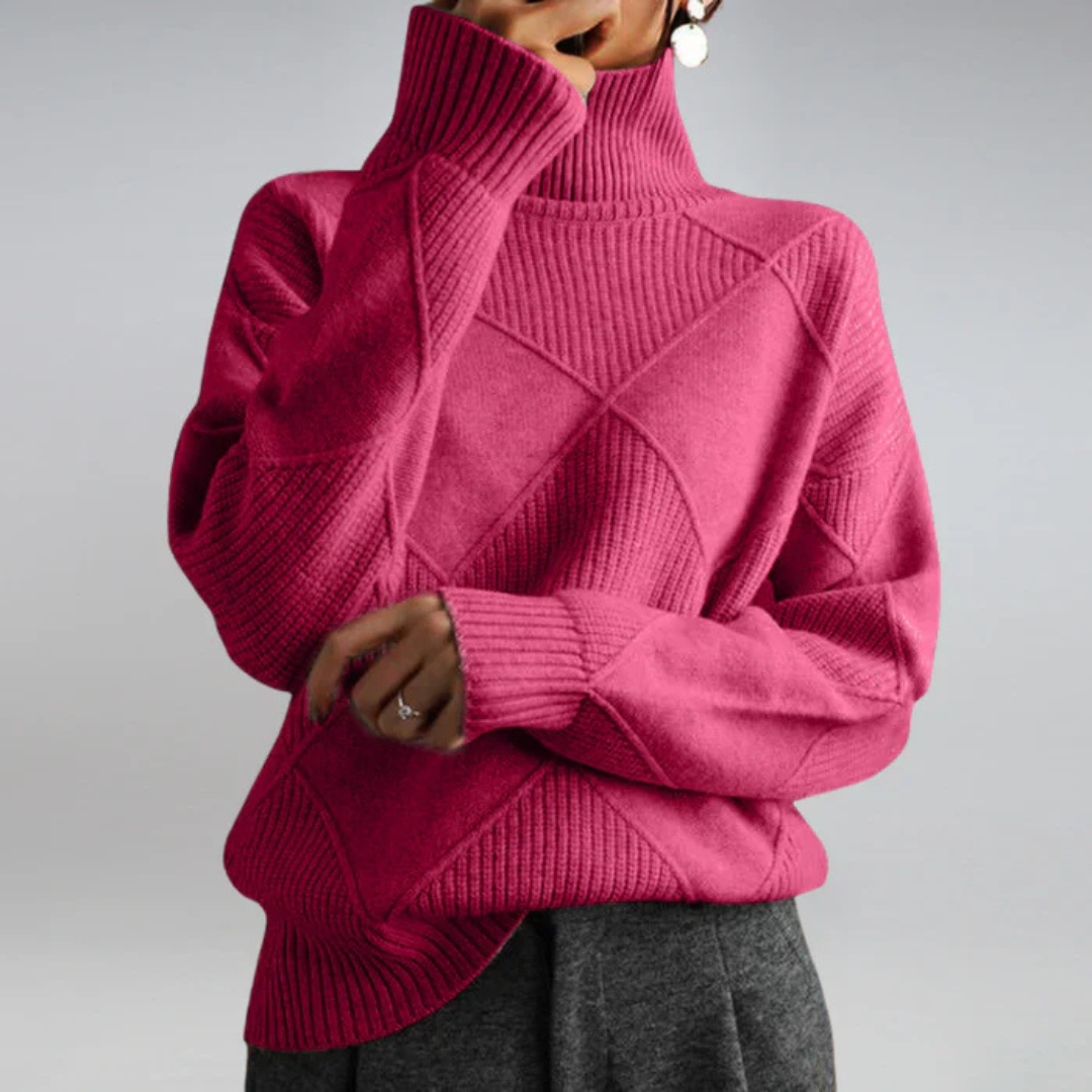Florence™ Turtleneck Sweater – Pink