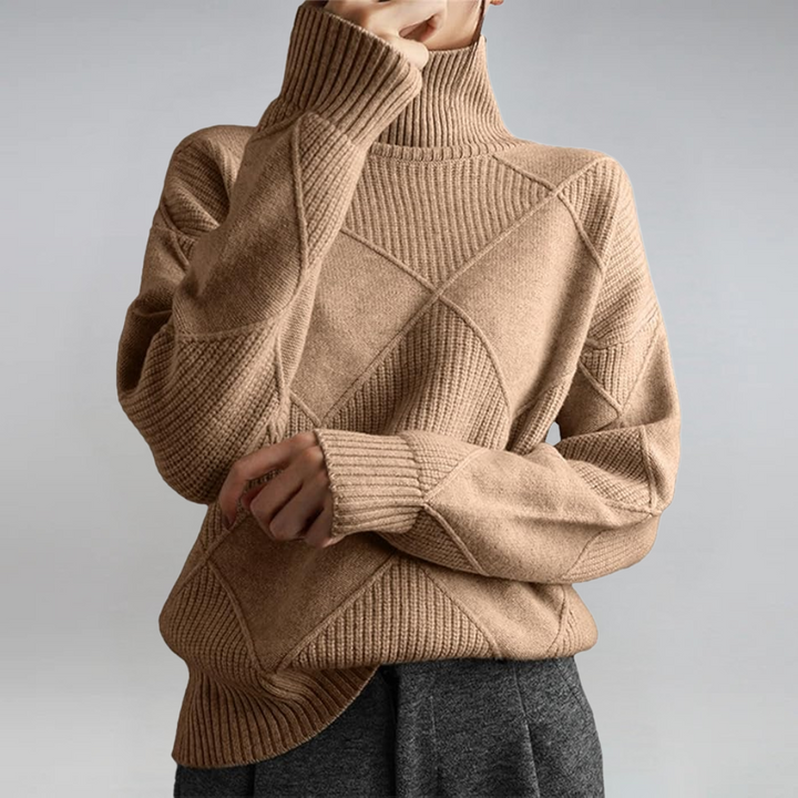 Florence™ Turtleneck Sweater – Brown