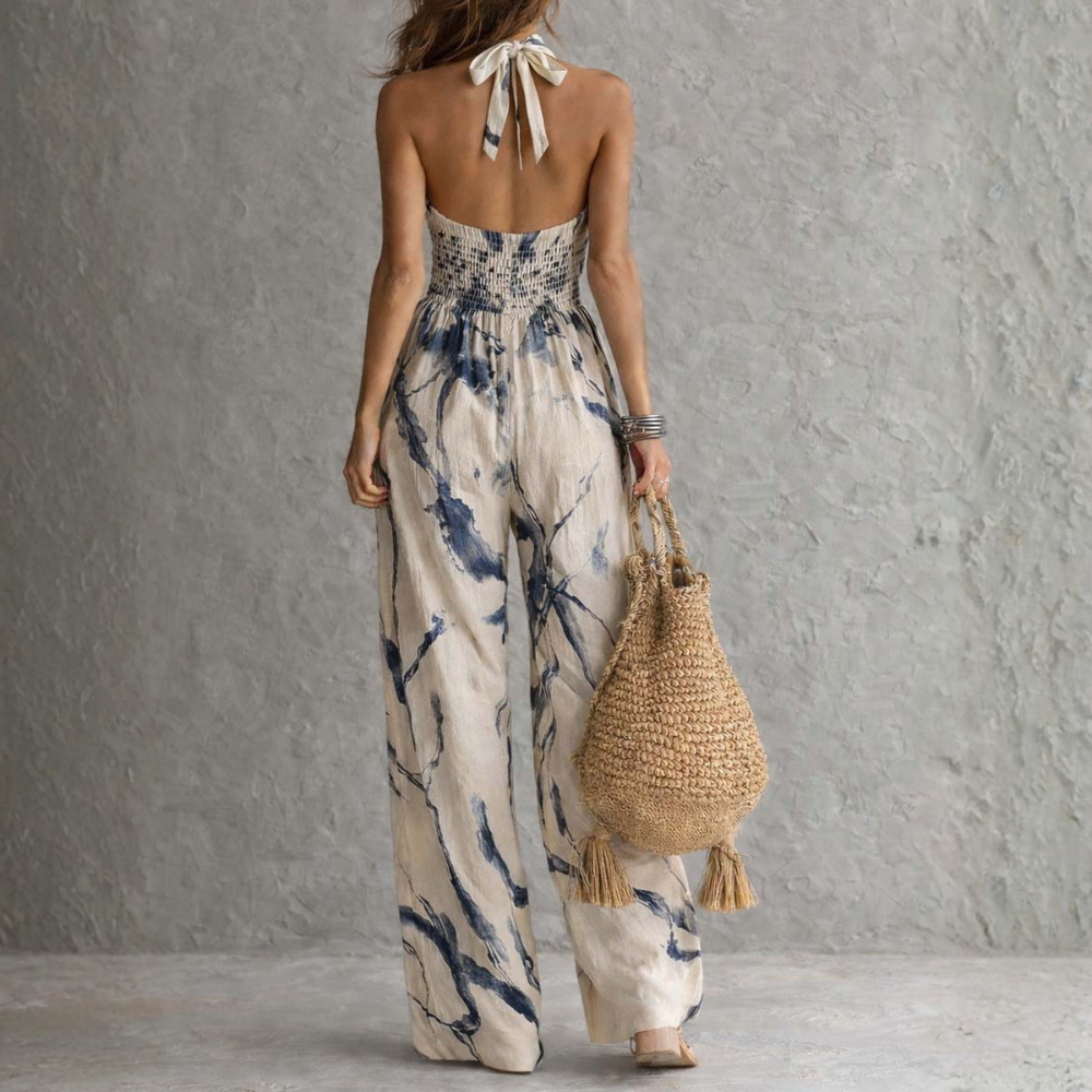 Giada | Draped Wide-Leg Jumpsuit