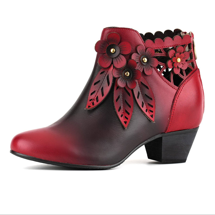 Novelle | Women's Floral Ankle Booties