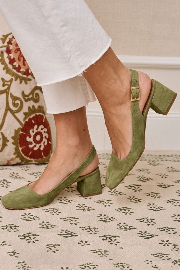 Rica™ | Women's Square-Toe Slingback Block Heels