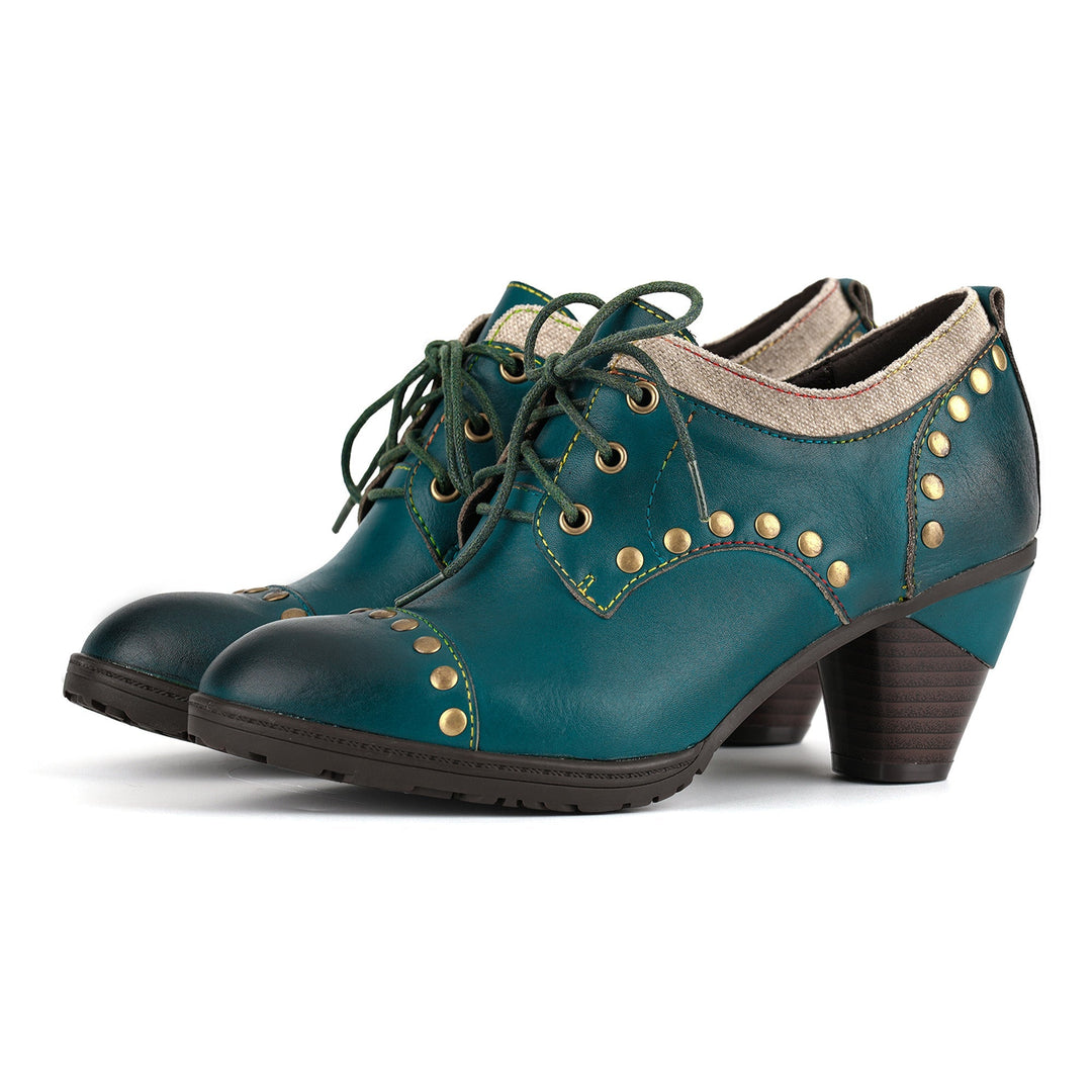 Olexa | Women's Studded Oxford Heels