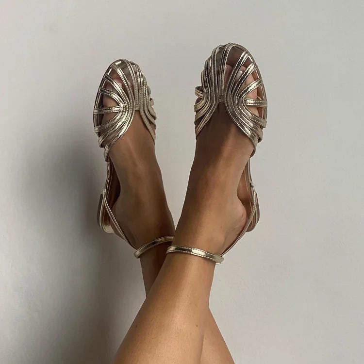 Vittoria™ | Sandales Bijou Dorées