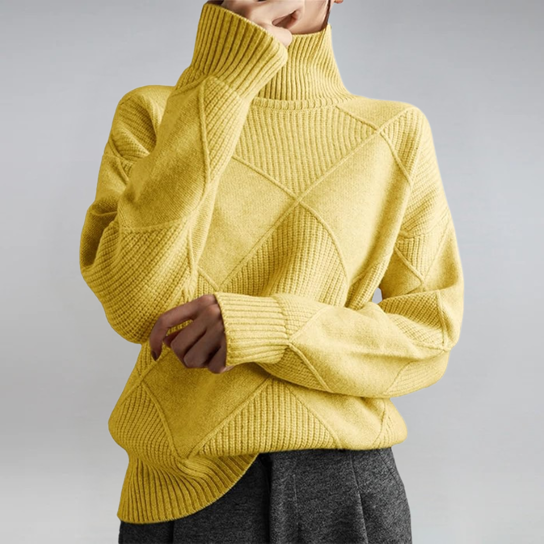 Florence™ Turtleneck Sweater – Yellow
