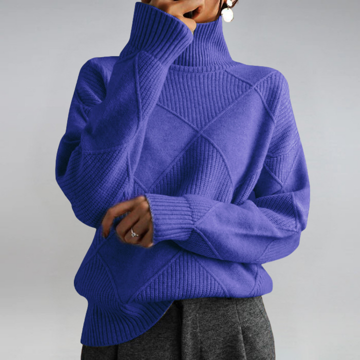 Florence™ Turtleneck Sweater – Dark Blue
