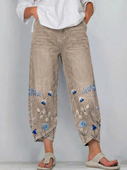Aven | Casual Chic Embroidered Trousers