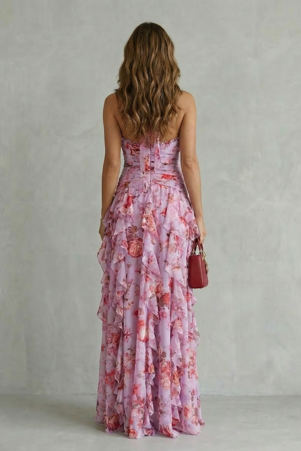 Belladina™ | Women's Halter Floral Maxi Dress