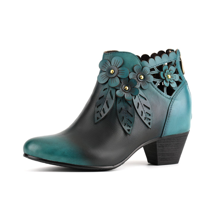 Novelle | Women's Floral Ankle Booties