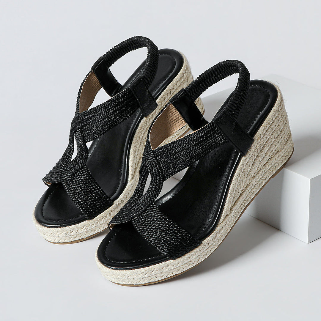 Aroa | handcrafted woven wedge sandals