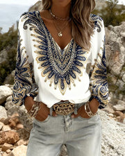 Tessara | Paisley Print Blouse
