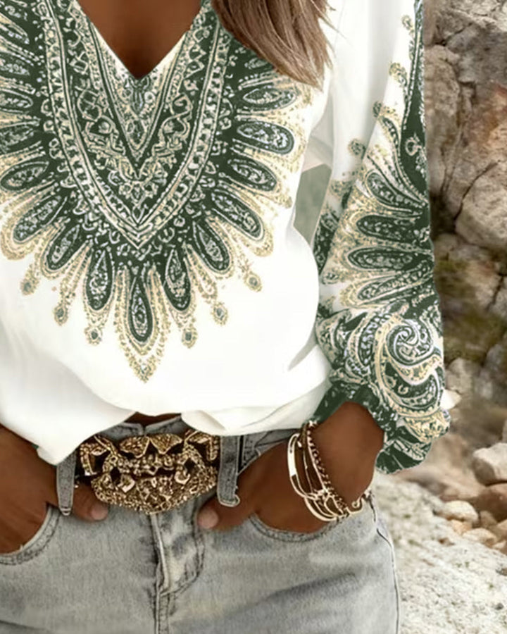 Tessara | Paisley Print Blouse