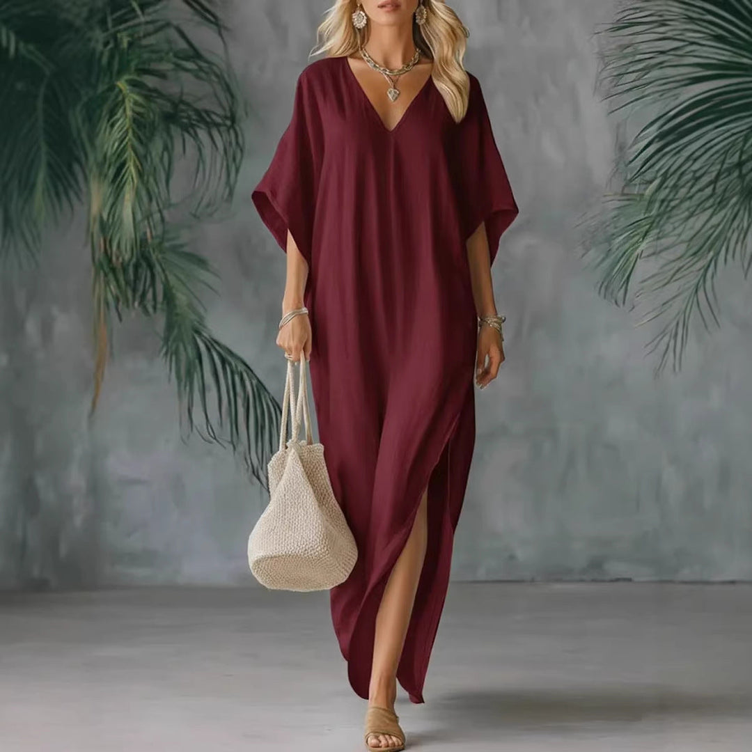 CORA | Slit Maxi Dress with Flattering Fit and Versatile Style