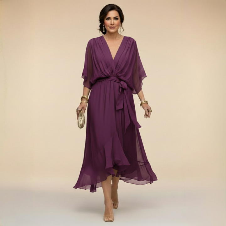 Opal™ | Women's V-Neck Midi Dress