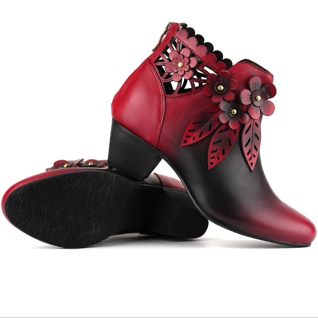 Novelle | Women's Floral Ankle Booties