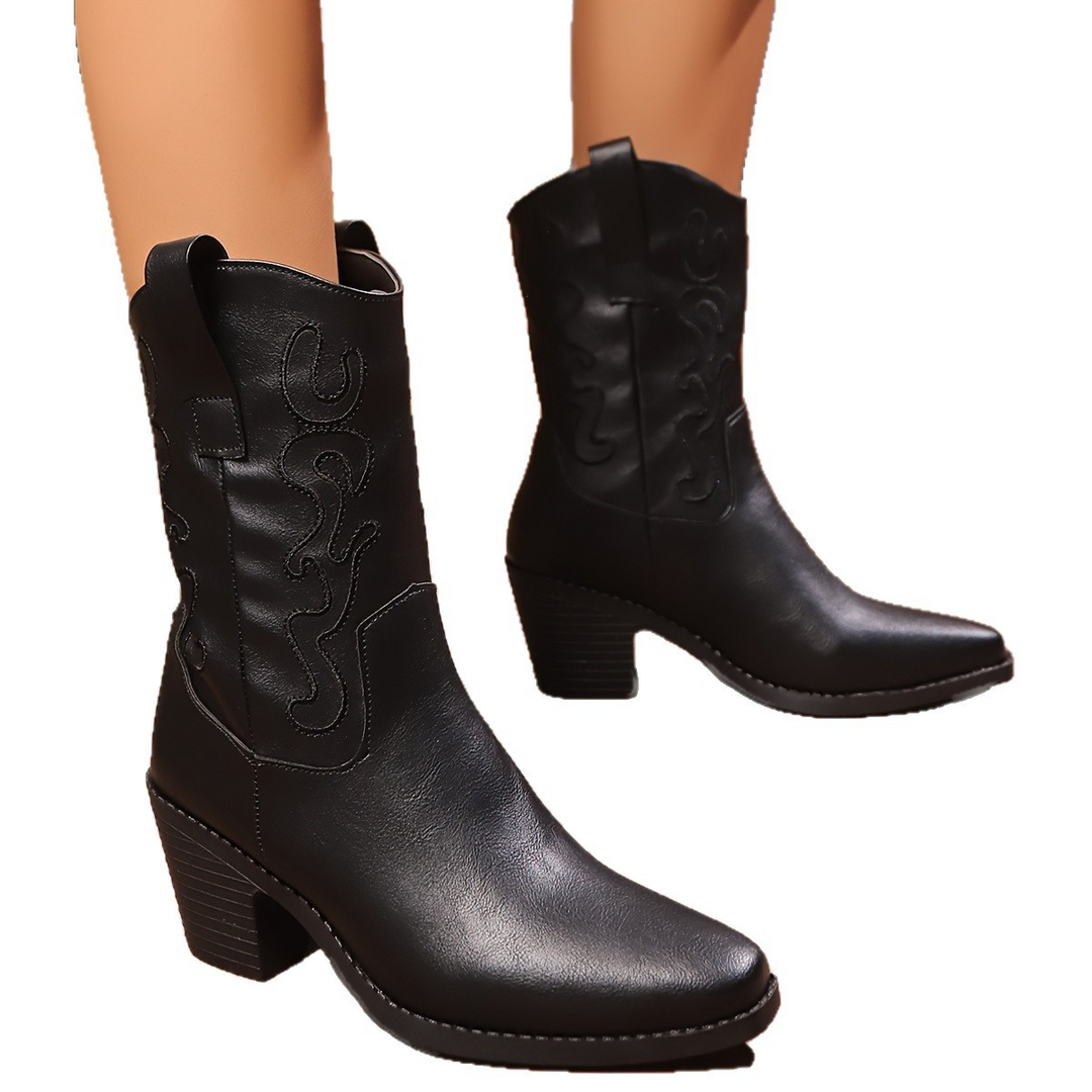 Freya - British Style Mid-Calf Boots