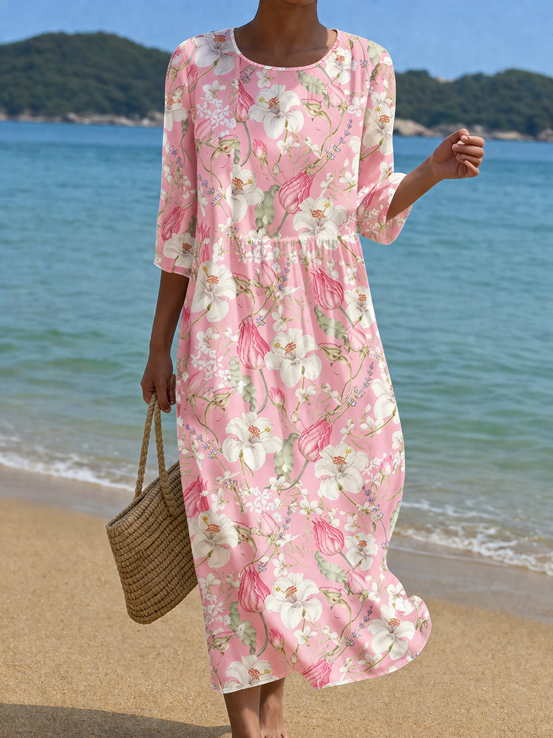 Women's Floral Print Casual Dress