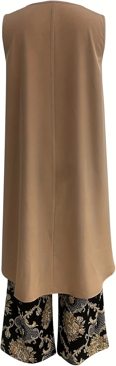 Tránsito™ | Women's Boho Tunic &amp; Wide-Leg Pants Two-Piece Set