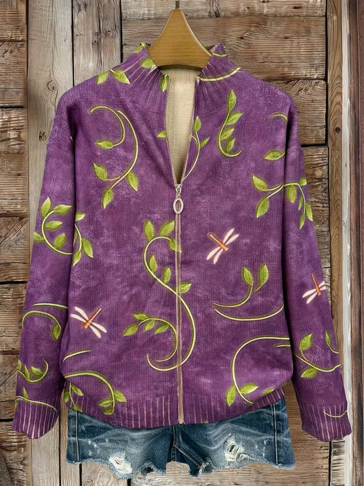 Merrow™ | Dragonfly Vine Zip Cardigan