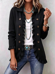 Noeline™ | Ruffled Button-Up Jacket