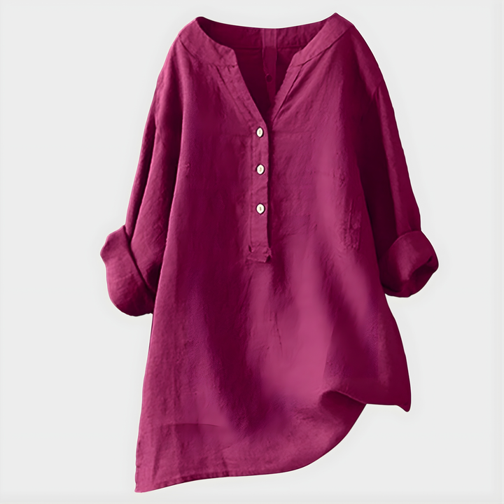 Orindelle | Elegant V-Neck Blouse