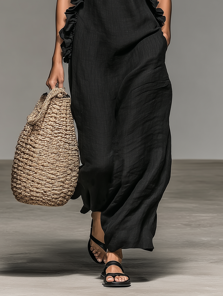 Lua™ | Women's Sleeveless Maxi Dress with Pockets