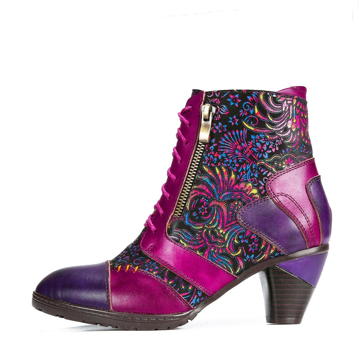 Evanthelle | Women's Patchwork Ankle Boots