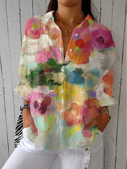 IRIS | ELEGANT WATERCOLOR DREAMS BLOUSE
