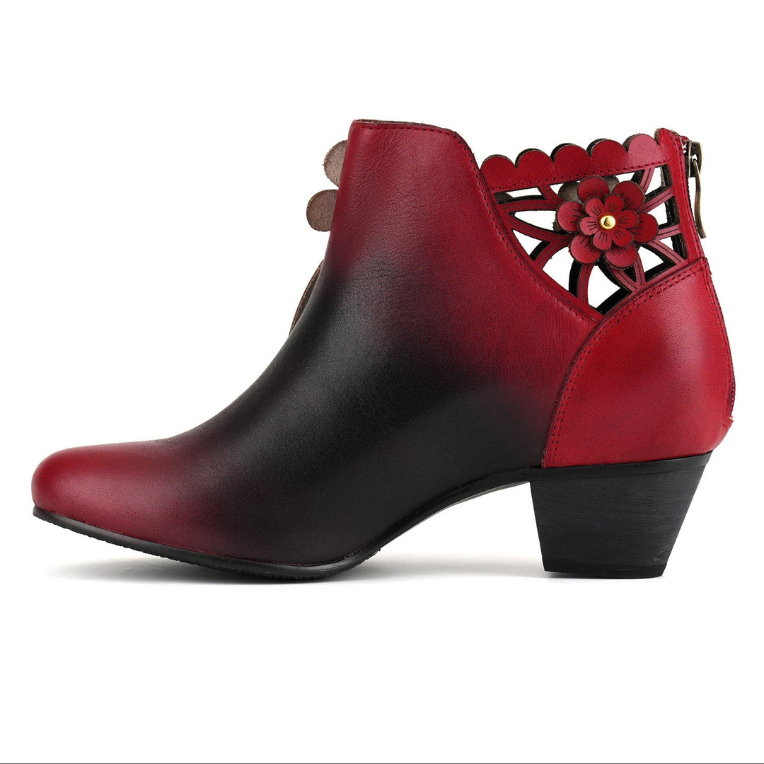 Novelle | Women's Floral Ankle Booties