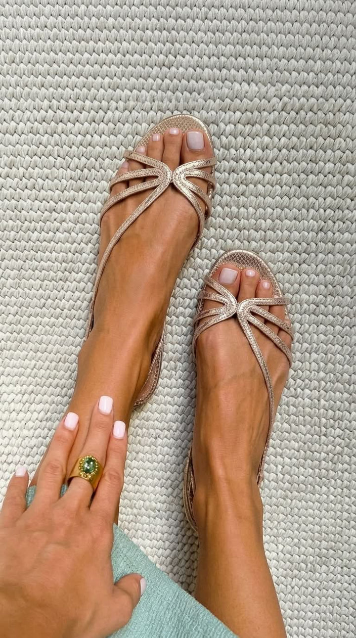 Camille™ | Women's Metallic-Inspired Sandals