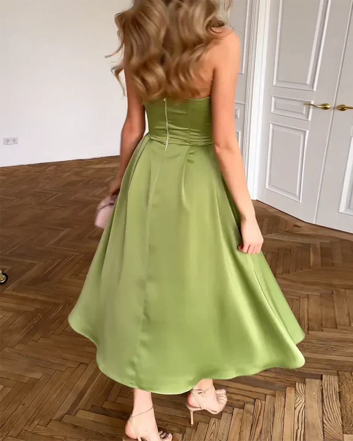 Liora™ | Women's Strapless Midi Dress