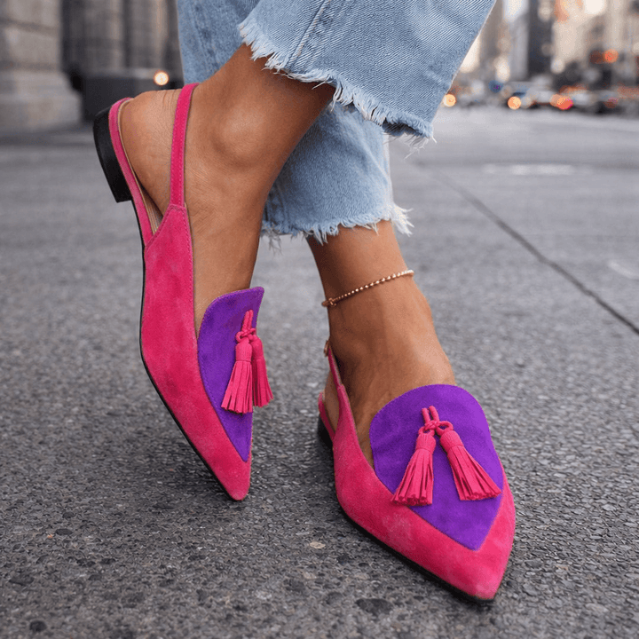Eliza™ | Women's Tassel Strap Flat Sandals
