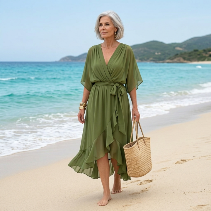 Opal™ | Women's V-Neck Midi Dress